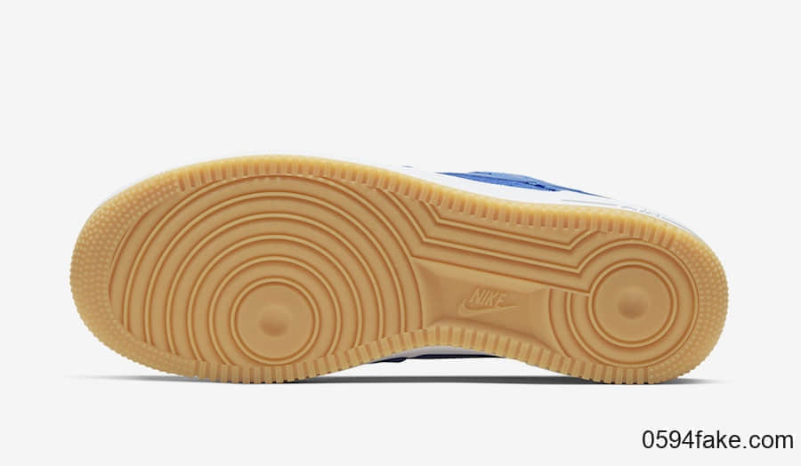 蓝丝绸 CLOT x Air Force 1 Low刮开鞋面曝光!后天发售! 货号:CJ5290-400