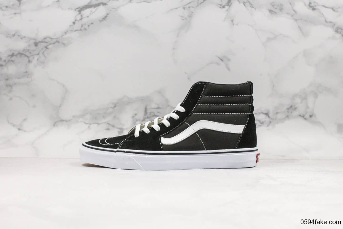 万斯Vans SK8-HI 19款全新翻盖盒经典款纯原新版本柬埔寨CLK钢印原厂硫化大底独立私模