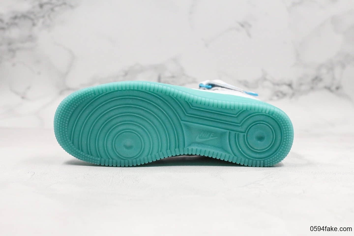 耐克Nike Air Force 1 Mid 07纯原版本藏蓝小勾空军一号原装头层荔枝皮内置原厂气垫原盒原标 货号:AT3293-609