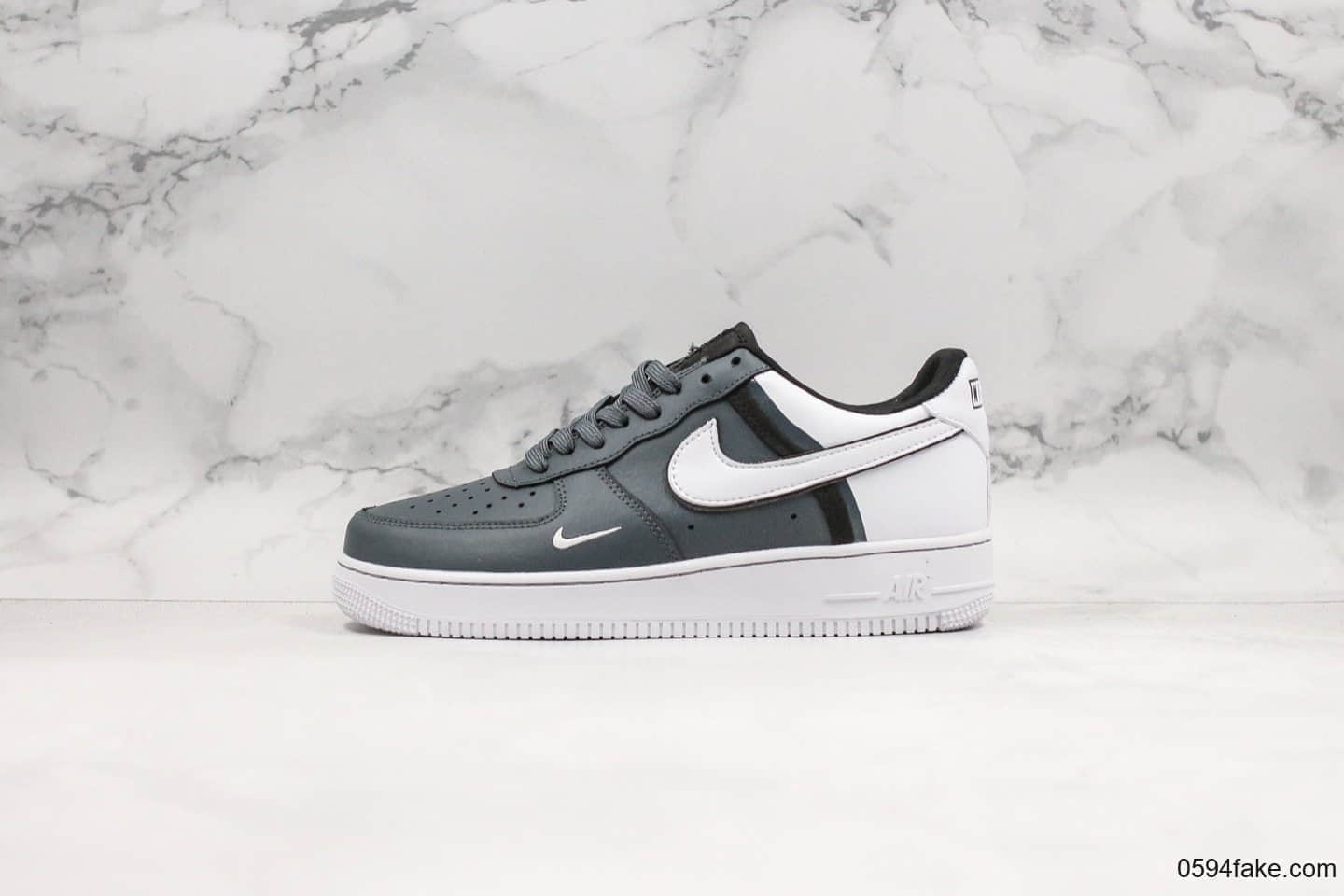 耐克Nike Air Force 1空军一号低帮休闲板鞋白灰色公司级原楦开发内置solo气垫 货号:CI0061-002