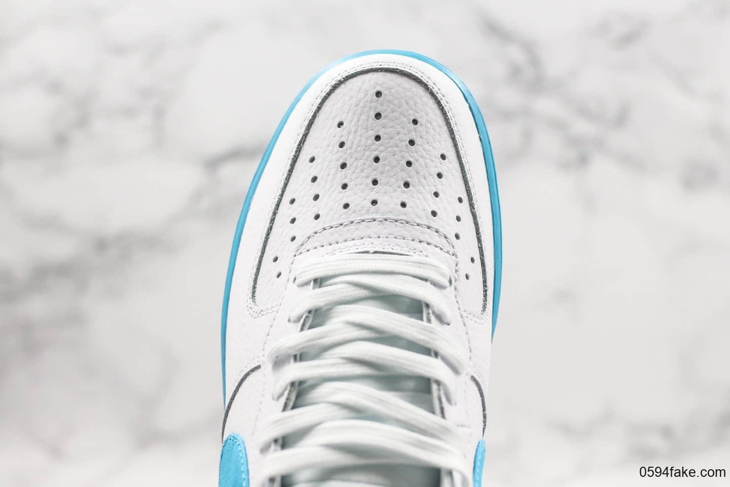 耐克Nike Air Force 1 Mid 07 LV8 解构简版AF1板鞋“彩虹渐变”公司级带半码原厂头层皮料电脑冲孔 货号:CJ0525-100