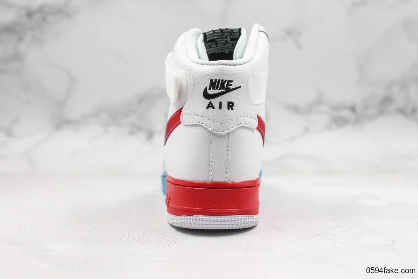 耐克Nike Air Force 1 Mid 07 LV8 解构简版AF1板鞋“彩虹渐变”公司级带半码原厂头层皮料电脑冲孔 货号:CJ0525-100