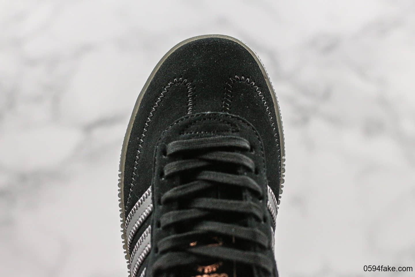 阿迪达斯Adidas Originals Samba Rose W公司级版本桑巴系列经典松糕鞋黑银配色增高板鞋平台专供进口头层皮版本 货号：G54523