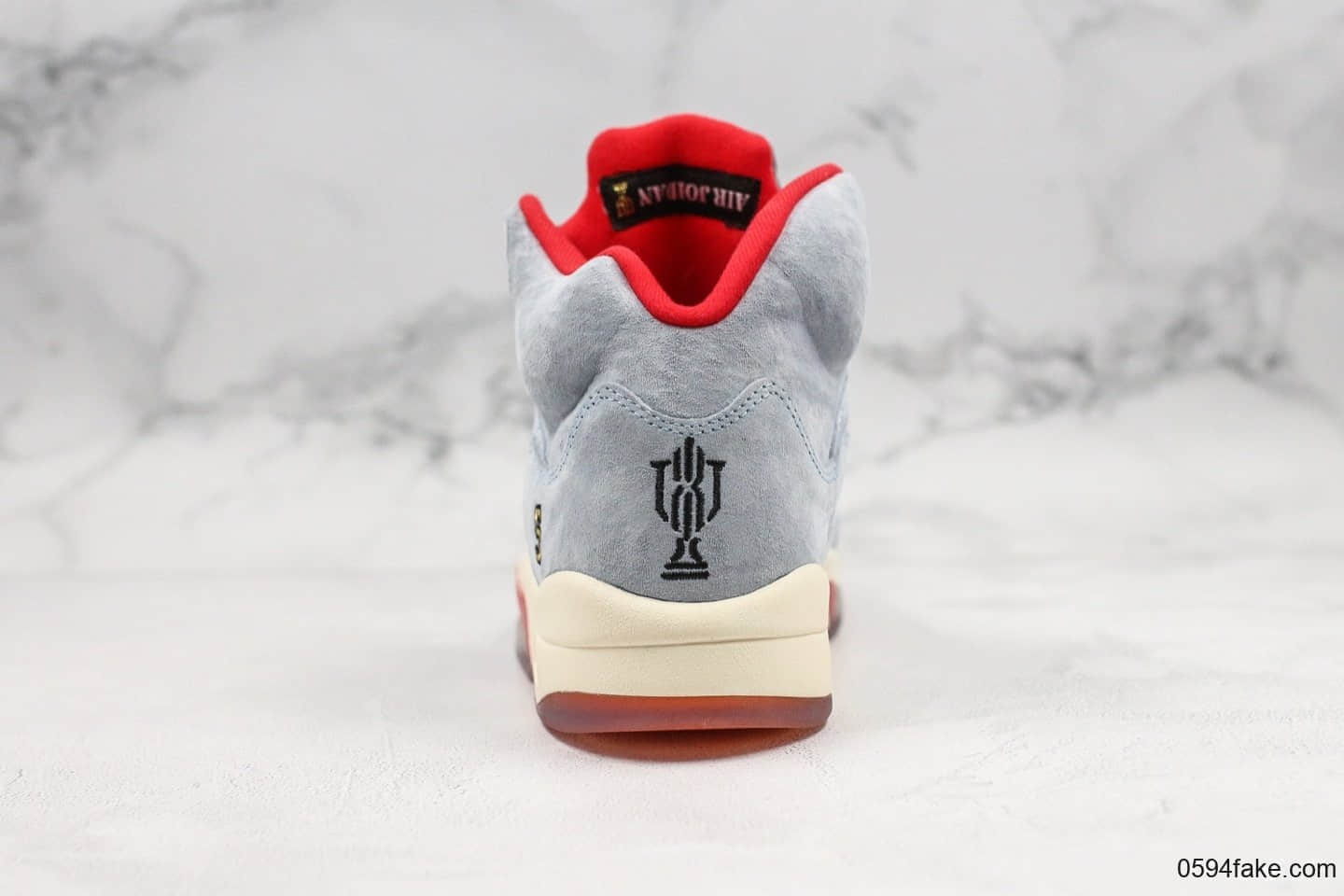 乔丹Air Jordan 5 Trophy Room x Ice Blue纯原版本联名款AJ5乔丹之子亲友家族联名鞋面采用进口牛巴革打造原档案数据开发区别市面低版本 货号:CI1899-400