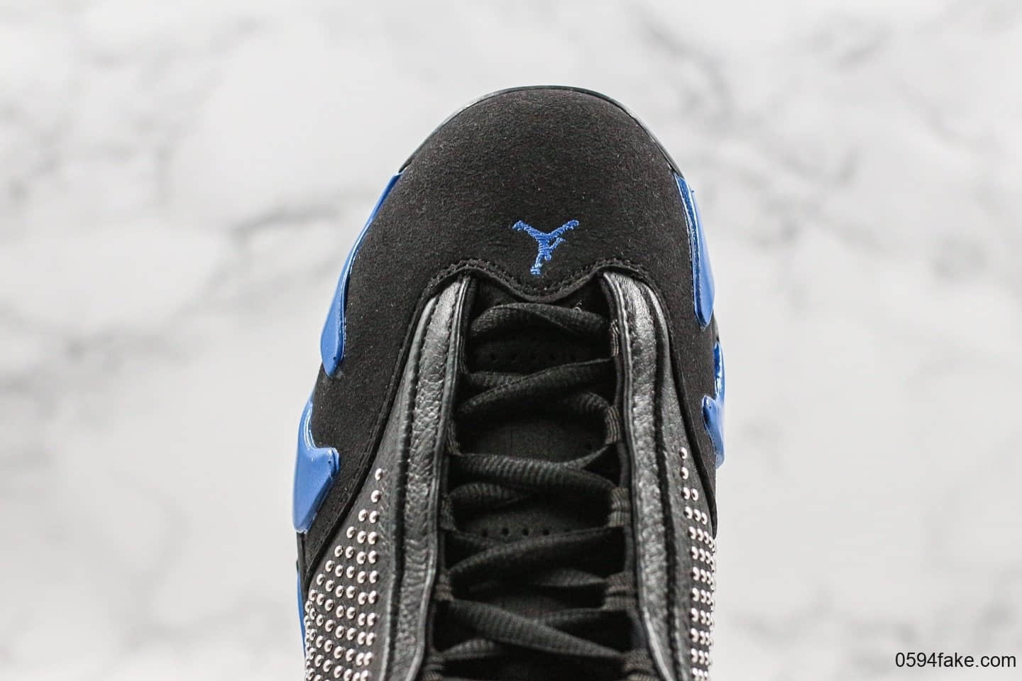 乔丹Air Jordan 14 x Supreme纯原版本联名款AJ14皇家蓝配色法拉利车标型原档案数据开发打造 货号:BV7630-004
