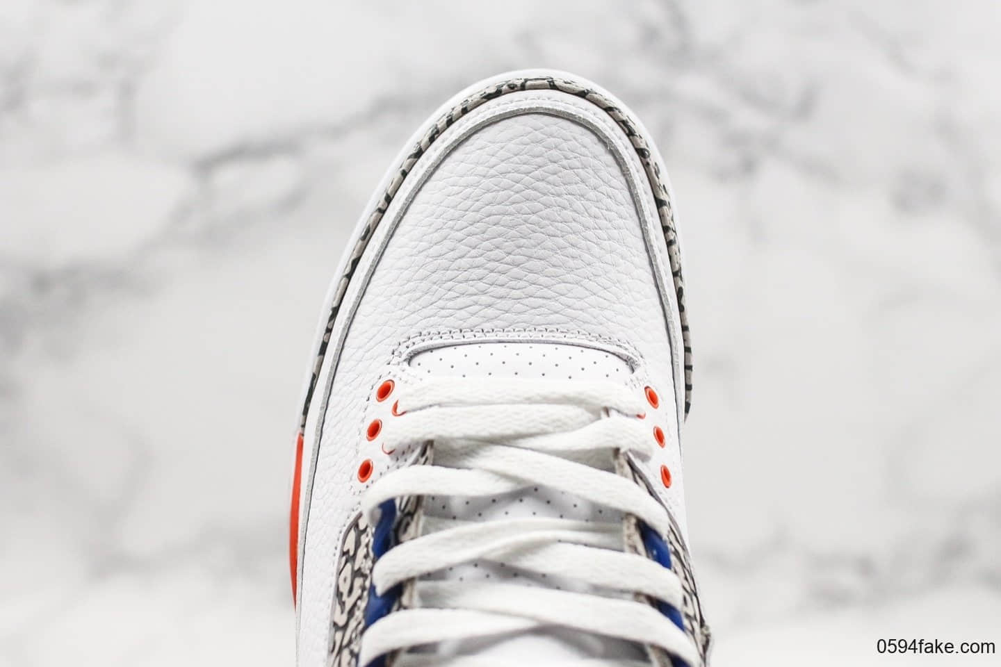 乔丹Air Jordan 3 Knicks纯原版本aj3尼克斯配色经典水泥灰爆裂纹内置透明可视气垫原档案数据开发 货号:136064-148