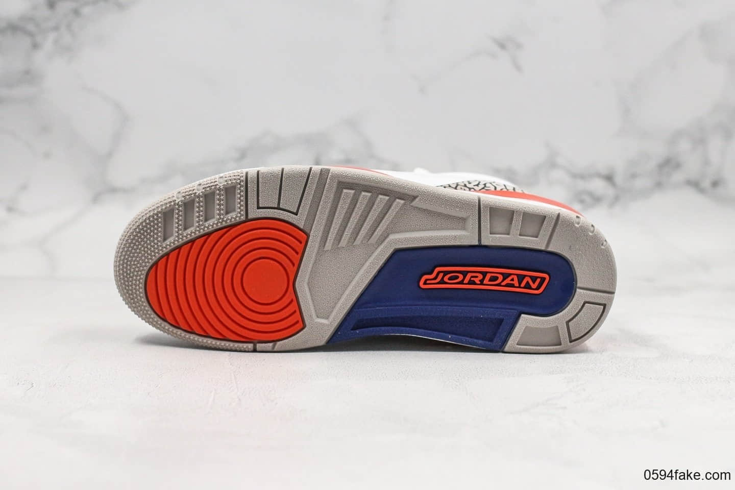 乔丹Air Jordan 3 Knicks纯原版本aj3尼克斯配色经典水泥灰爆裂纹内置透明可视气垫原档案数据开发 货号:136064-148