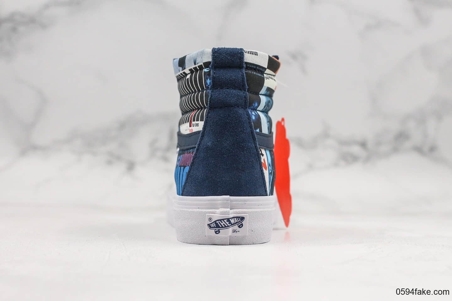 万斯VANSx DQM x Blue Note公司级版本三方联名限量款蓝色图案全新配色原装抽屉鞋盒搭配全猪八材质鞋面原厂硫化带钢印 货号:VN-0OZEG4X