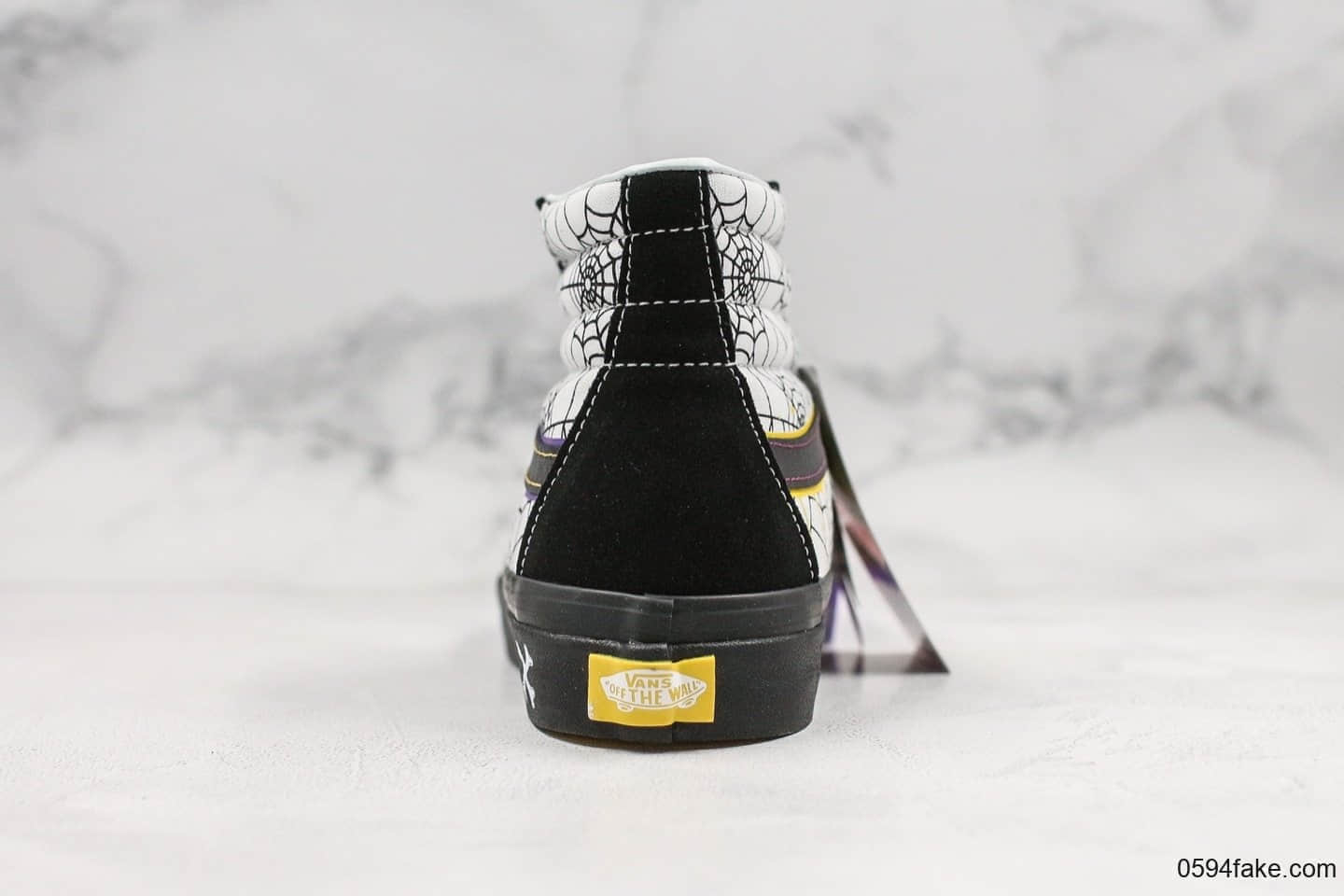 万斯Vans Sk8-Hi x Size?联名款高帮万斯黑紫色原厂硫化工艺原盒原标万圣节风格配色