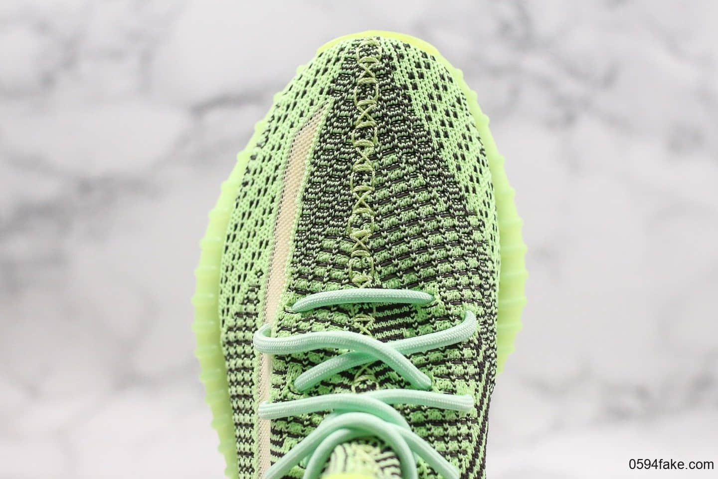 阿迪达斯Adidas YEEZY BOOST 350 V2 YECHEIL公司级版本椰子350V2全新配色荧光绿真巴斯夫爆米花大底镂空蚕丝半透明网纱鞋面 货号:FW5191