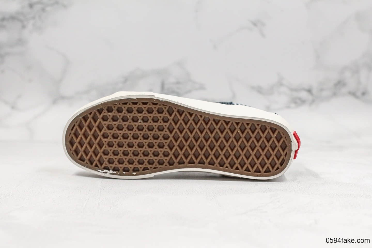 万斯Vans Vault Mt. Vernon Pack公司级版本条纹布牛仔蓝系列板鞋原厂ZP一比一硫化工艺高帮帆布板鞋 货号:VN0A4BTNVY7