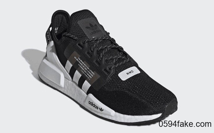 经典黑白配!全新adidas NMD V2系列即将登场! 货号:FV9021