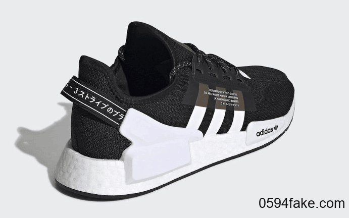 经典黑白配!全新adidas NMD V2系列即将登场! 货号:FV9021