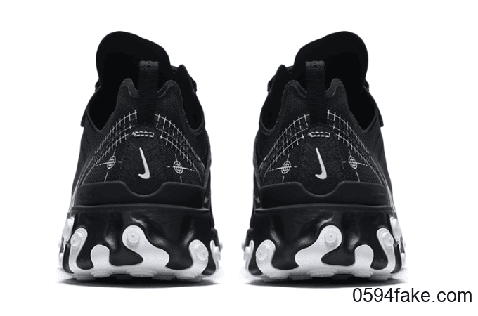 Nike React Element 55还有黑色线稿!情侣鞋没跑了!