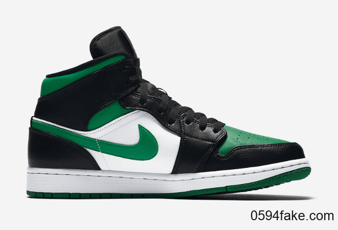 黑绿脚趾?Air Jordan 1 Mid “Pine Green”释出官图! 货号:554724-067