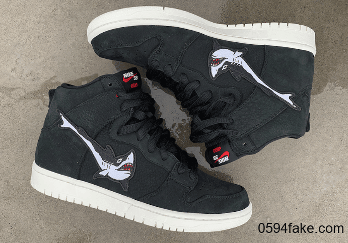 “大白鲨”图案的Swoosh logo!这双OSKi x Nike SB Dunk High你打几分?