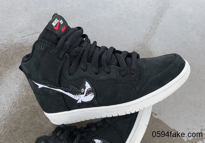 “大白鲨”图案的Swoosh logo!这双OSKi x Nike SB Dunk High你打几分?