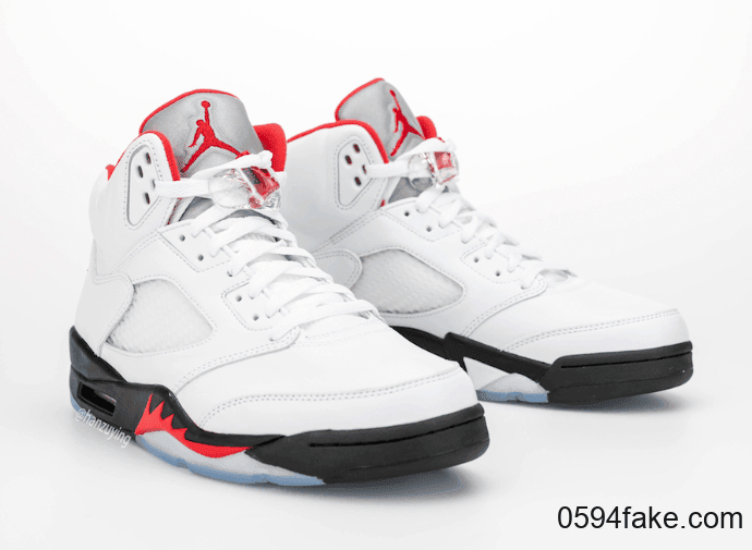 “流川枫”配色Air Jordan 5“Fire Red”最新实物图来了!看完分分钟种草! 货号:CT4838-102