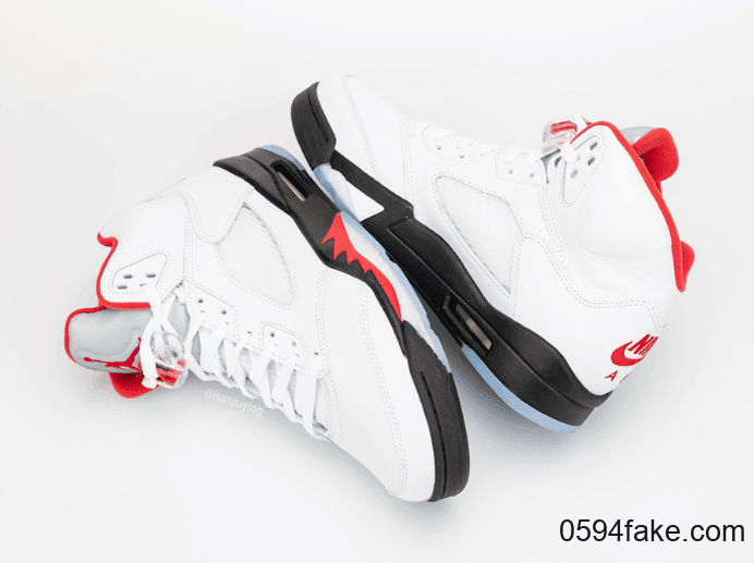 “流川枫”配色Air Jordan 5“Fire Red”最新实物图来了!看完分分钟种草! 货号:CT4838-102