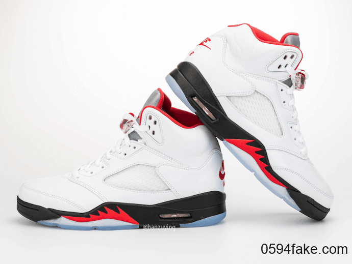 “流川枫”配色Air Jordan 5“Fire Red”最新实物图来了!看完分分钟种草! 货号:CT4838-102