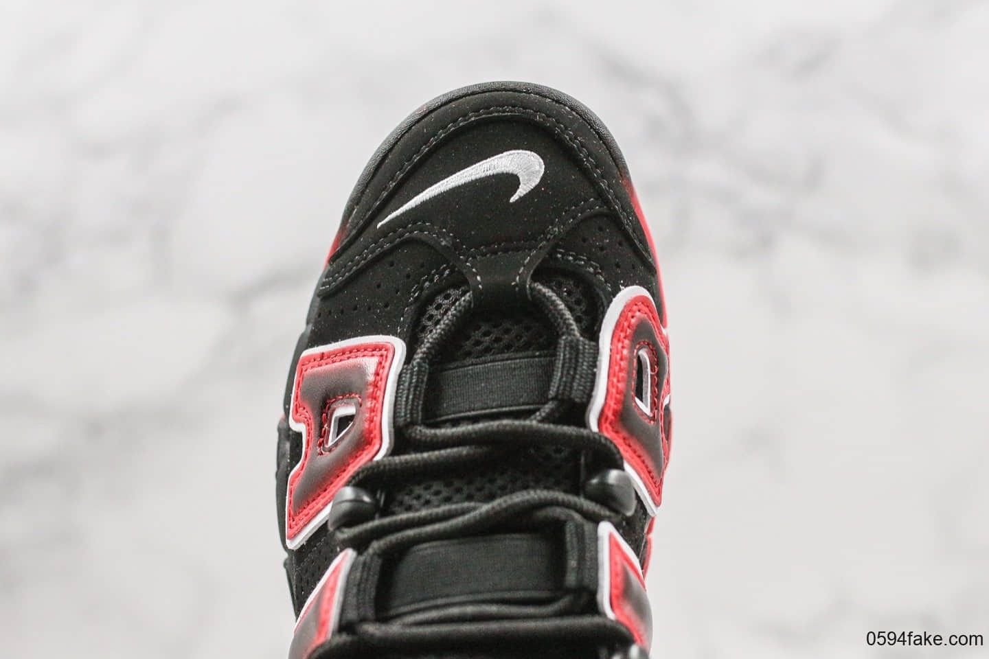 耐克Nike Air More Uptempo 96 OG纯原版本大皮蓬系列黑红内置全掌可视气垫原盒原标 货号:CJ6129-001
