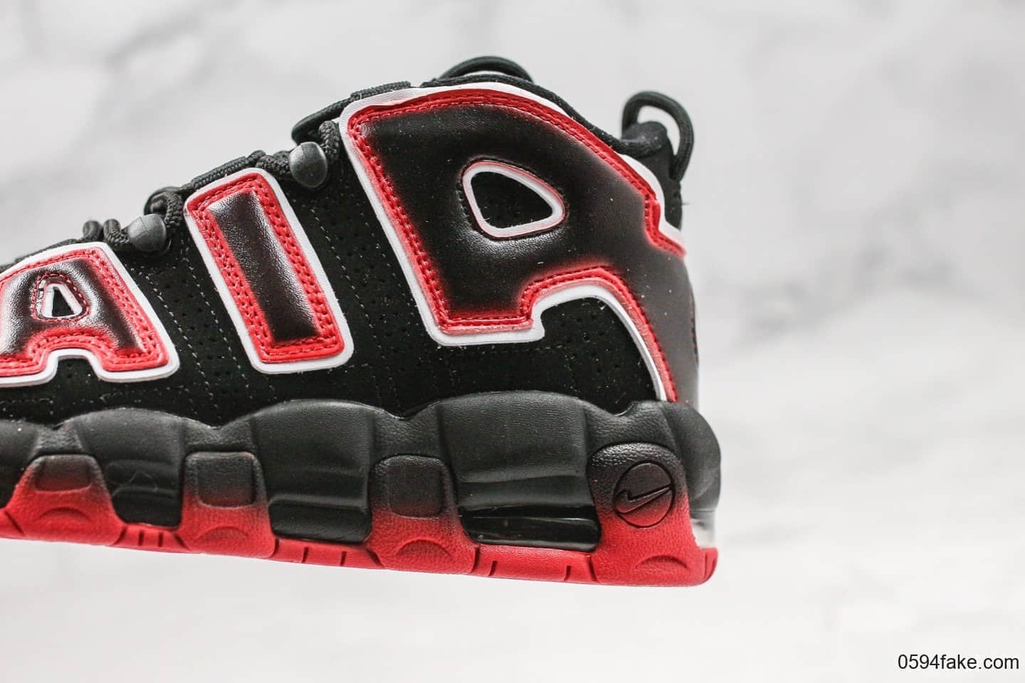 耐克Nike Air More Uptempo 96 OG纯原版本大皮蓬系列黑红内置全掌可视气垫原盒原标 货号:CJ6129-001