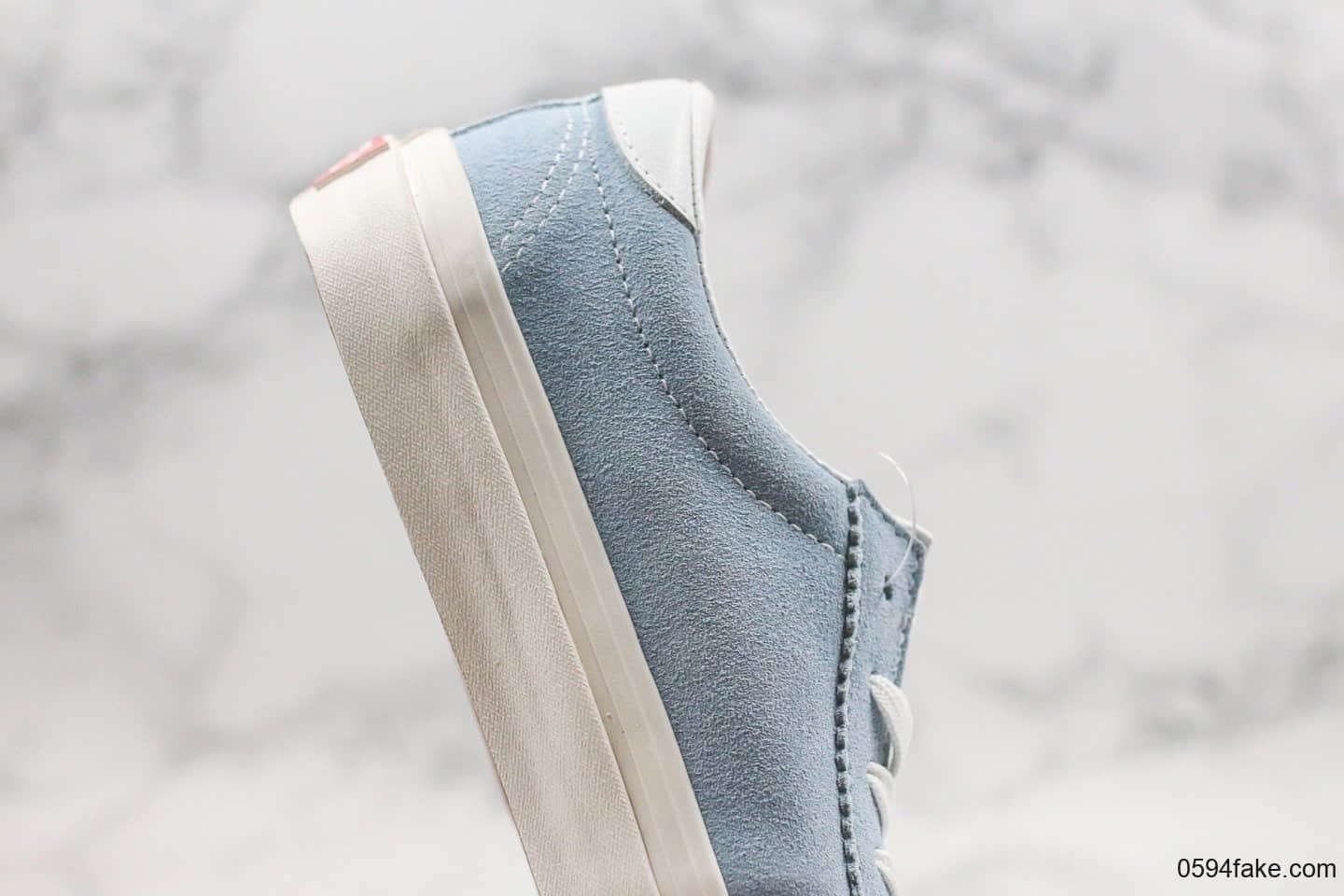 万斯Vans Style 73 DX Anaheim公司级余文乐联名款V字低帮反毛皮浅蓝色原盒原标原厂硫化大底 货号:VN0A4BU6A6O