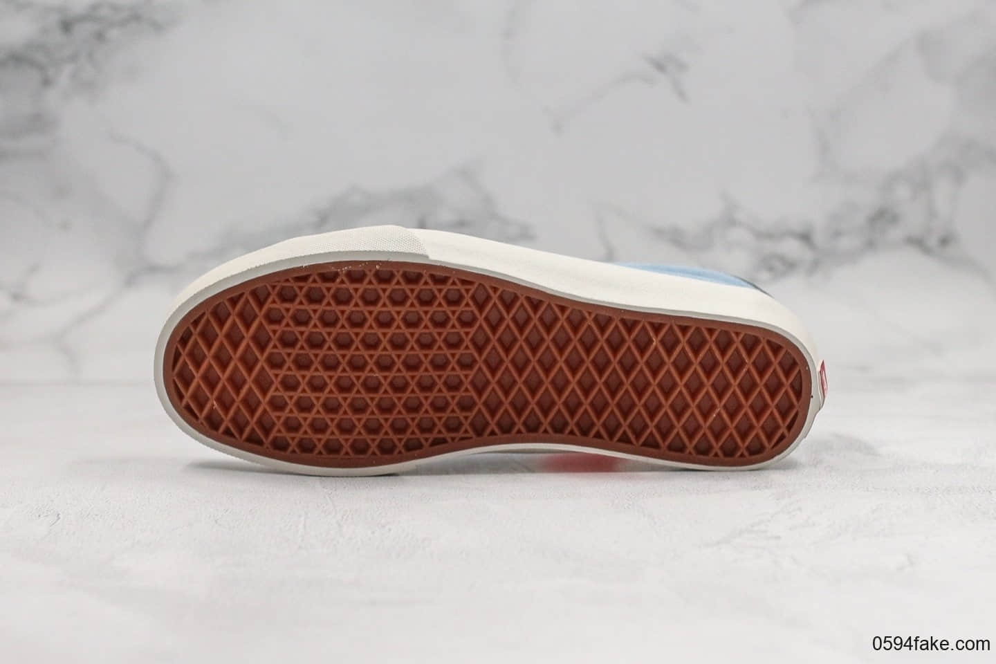 万斯Vans Style 73 DX Anaheim公司级余文乐联名款V字低帮反毛皮浅蓝色原盒原标原厂硫化大底 货号:VN0A4BU6A6O