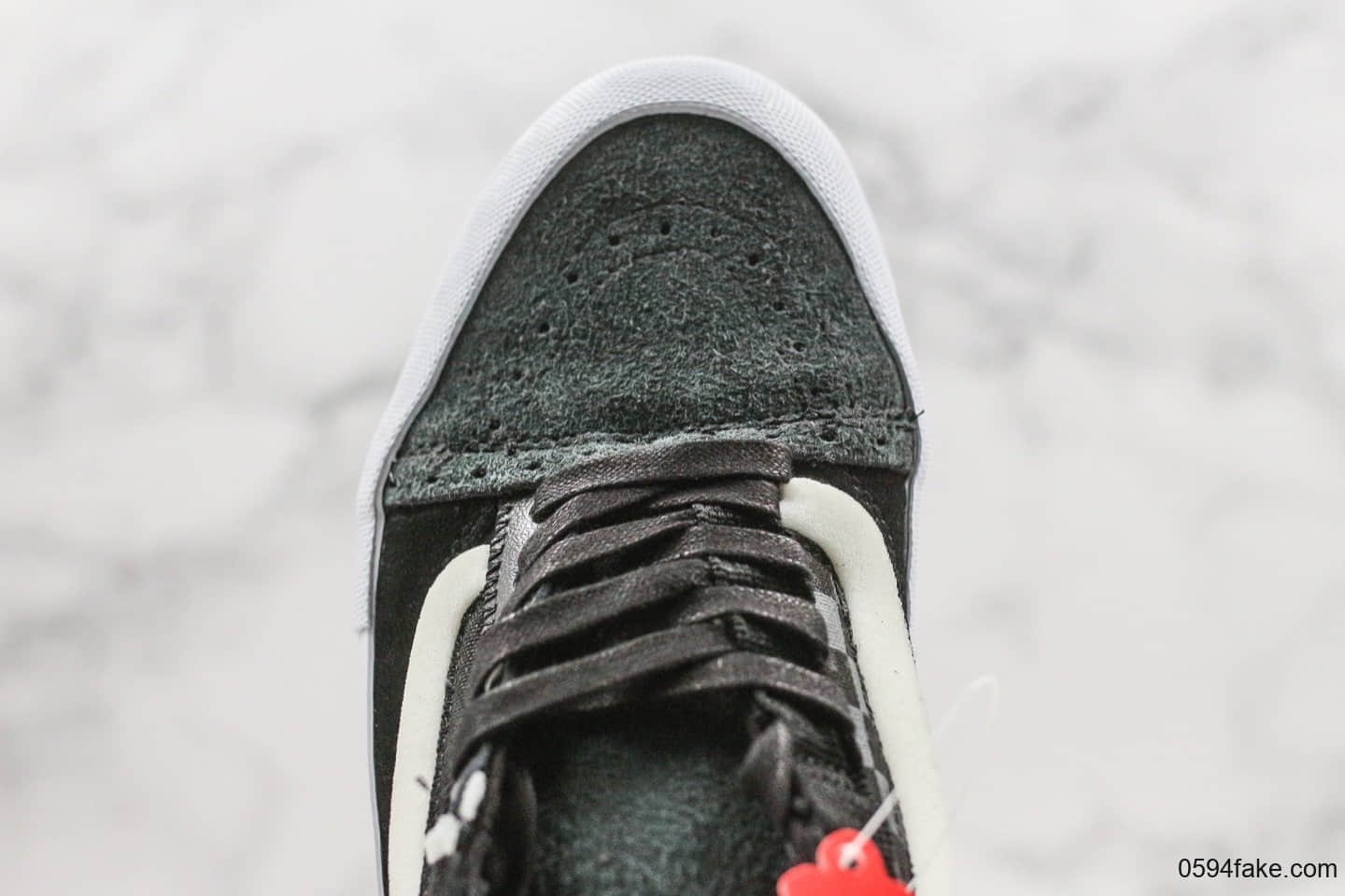 万斯Vans Vault Old Skool Cap LX纯原版本黑灰拼接解构低帮硫化板鞋原厂硫化大底原档案数据开发