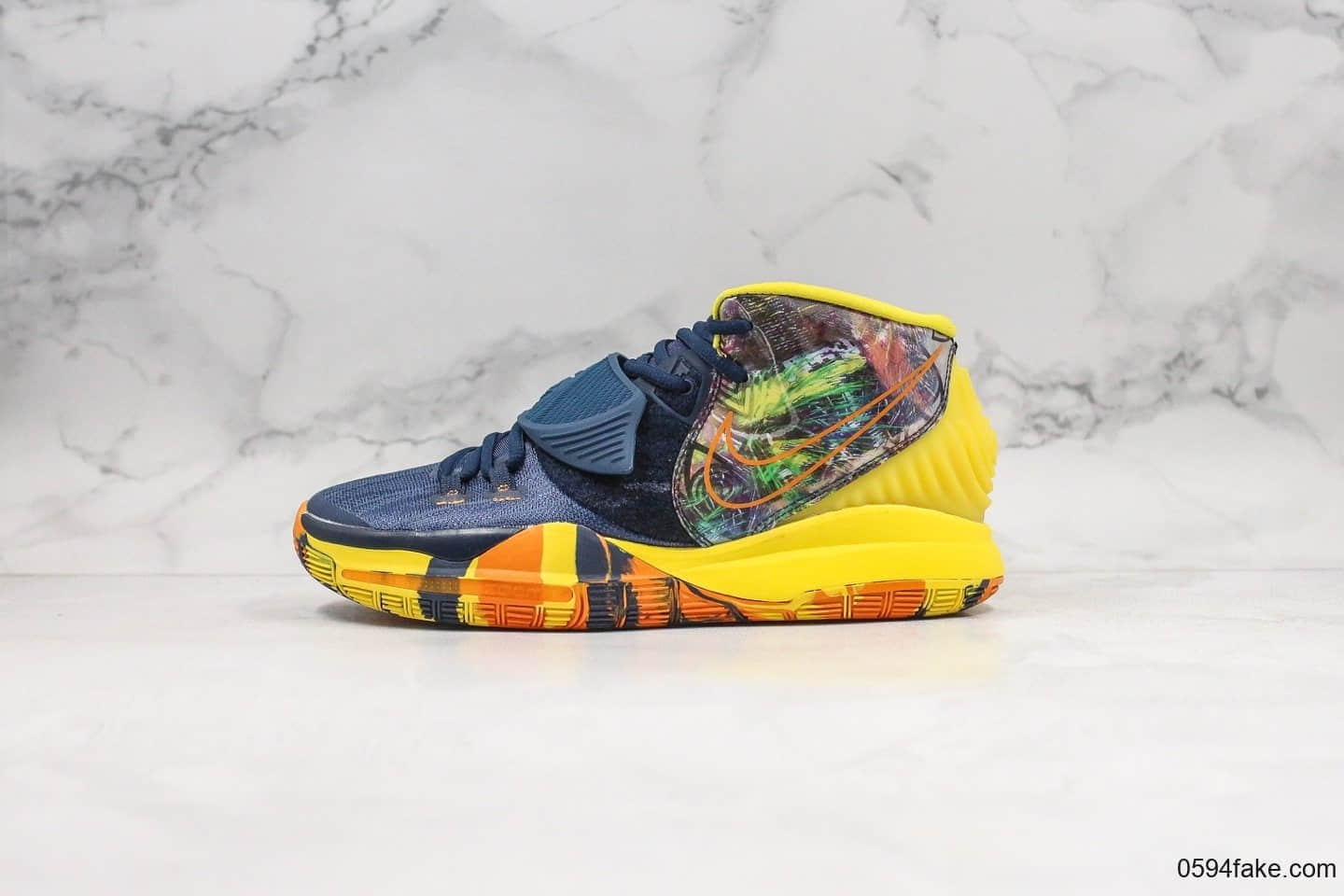 耐克Nike Kyrie 6 Pre-Heat Taipei纯原版本欧文6代台北城市限定配色内置气垫原盒原标 货号:CQ7634-401