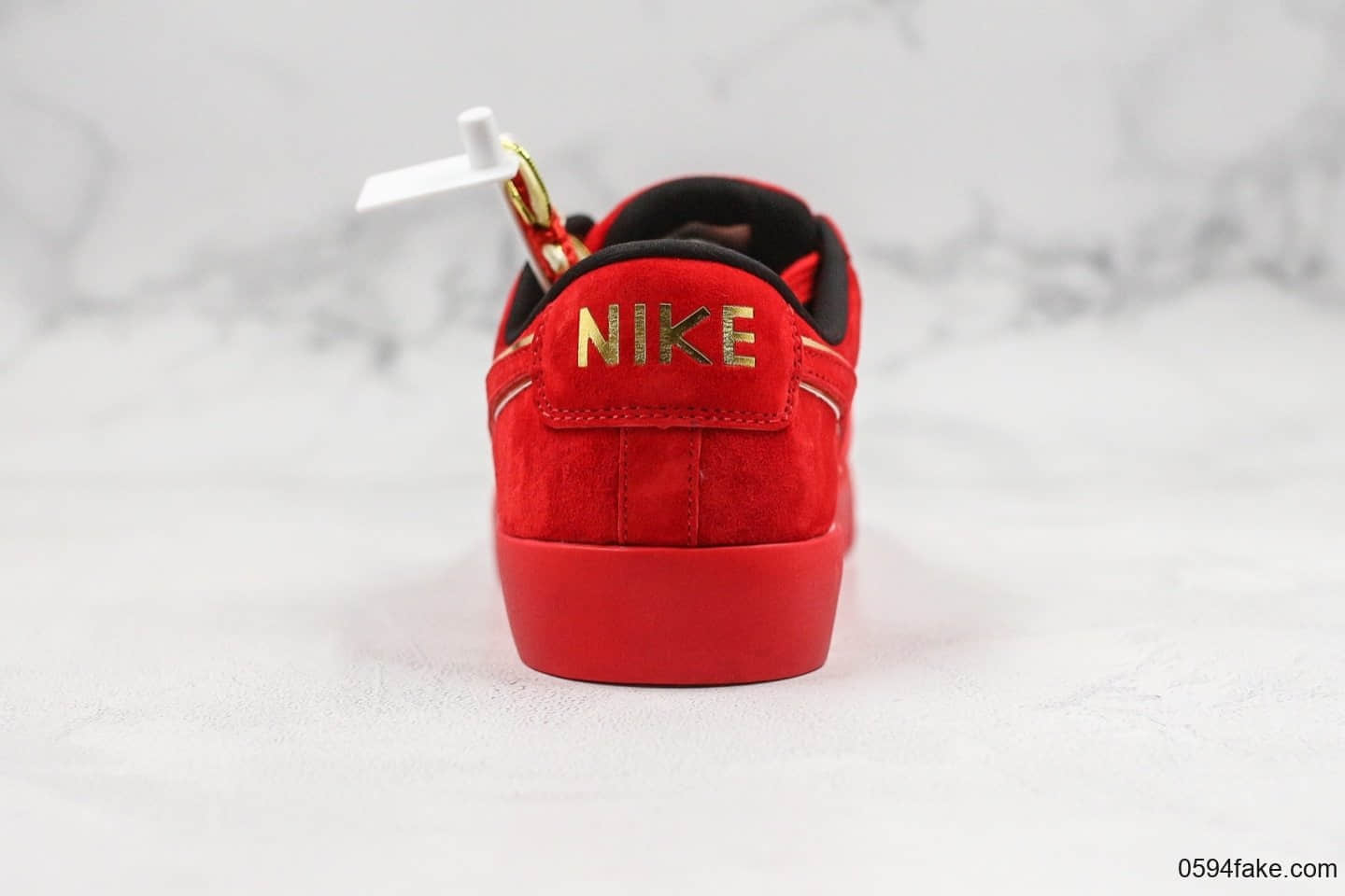 耐克Nike SB Blazer OG QS纯原版本低帮开拓者中国红鼠年贺岁版本顶级头层猪八材质原档案数据开发原盒原标 货号:CJ7049-818