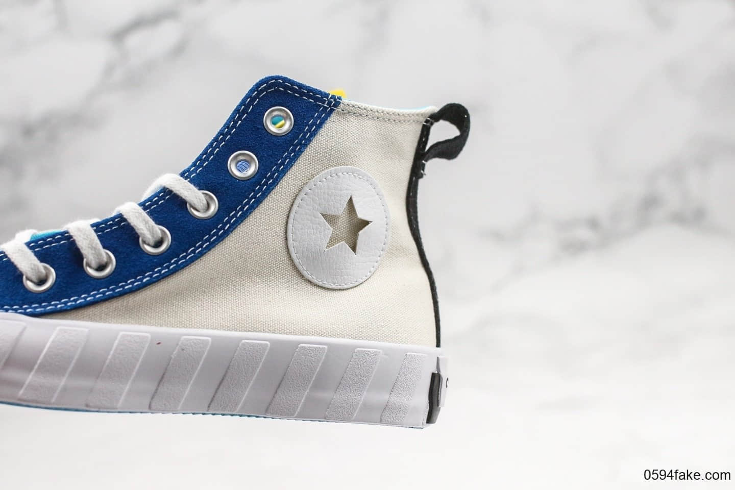 匡威Converse Chuck Taylor All Star High 1970 NOT A CHUCK公司级版本新款四色鸳鸯拼接正确PU硅蓝中底原盒原标 货号:167242C