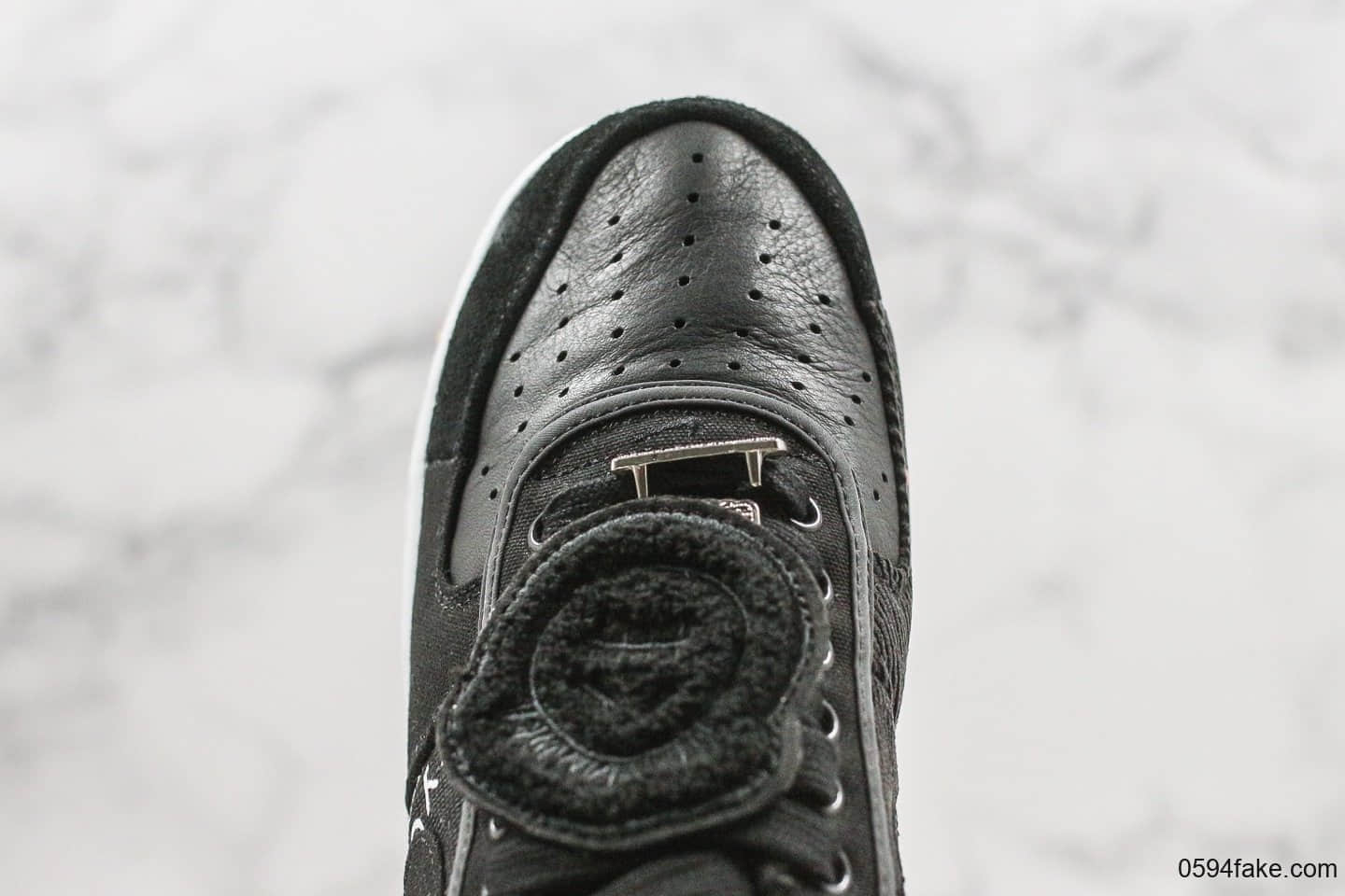 耐克Nike Air Force 1 TS x Travis Scott纯原版本联名款低帮空军一号黑色涂鸦内置气垫原厂开发大底 货号:CN2405-001