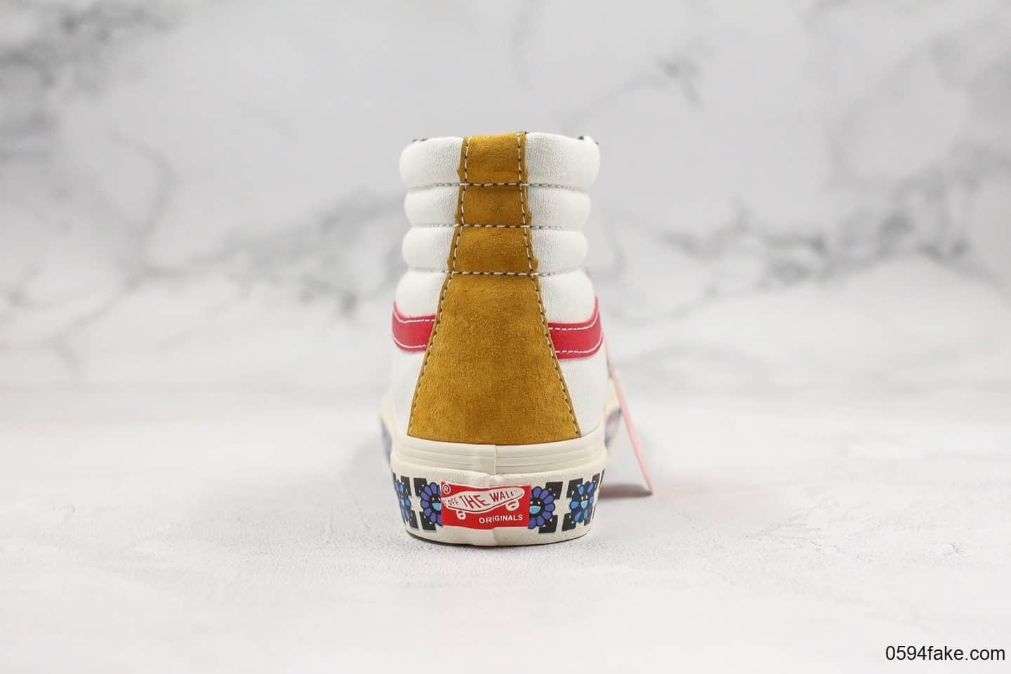 万斯Vans Style 138 LX OG公司级版本高帮村上隆小花花朵红绿条纹原厂硫化大底内置钢印原盒原标