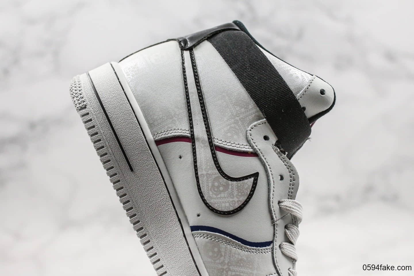 耐克Nike Air Force 1 ‘07 Day of the Dead公司级版本高帮空军一号致敬墨西哥传统节日亡灵节配色内置气垫独家实拍 货号:CT1138-100