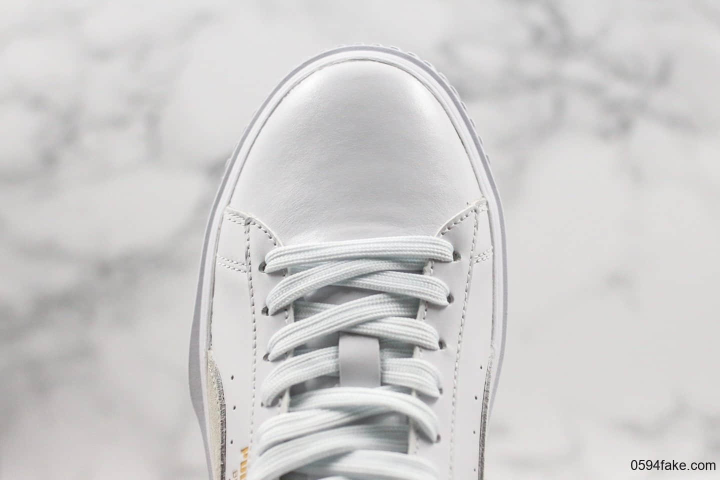 彪马PUMA Breaker Racing Leather公司级版本锯齿松糕鞋白灰配色原档案数据开发杨洋代言款 货号：369191-01