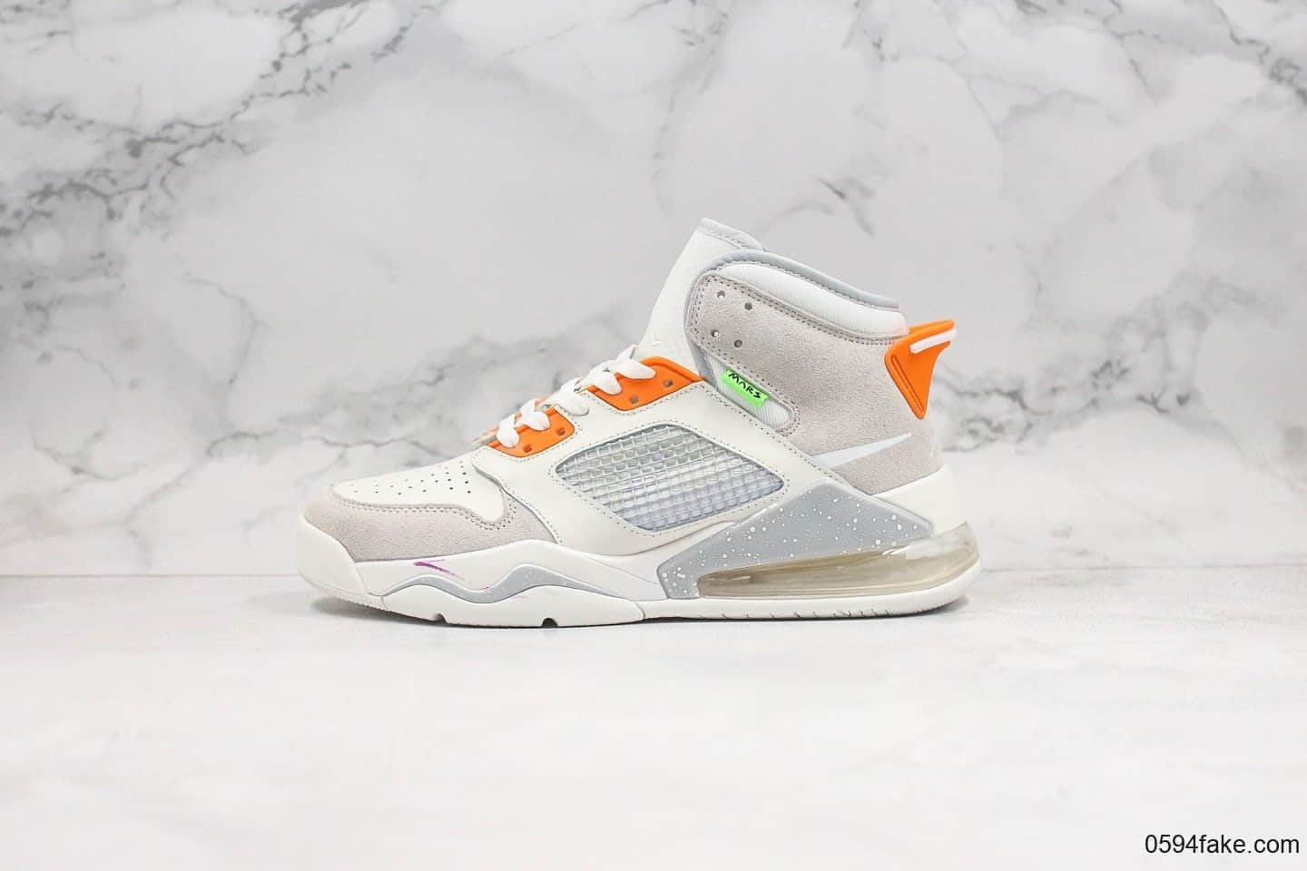 乔丹Air Jordan Mars 270 Vast Grey纯原版本气垫鞋联名款灰色麂皮配色内置Max气垫正确TPU组合鞋底原盒原标 货号:CT9132-001