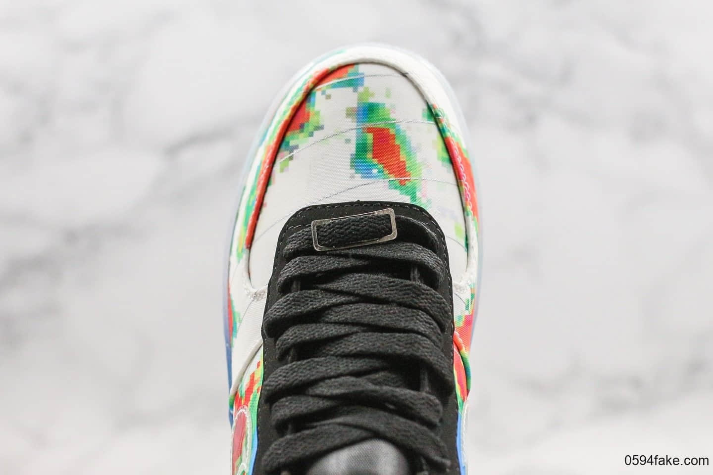 耐克Nike Air Force 1 Comfort Prm W-MAN WEATHERMAN纯原版本低帮空军一号气象员配色内置全掌Sole气垫原楦头纸板打造 货号:599457-100
