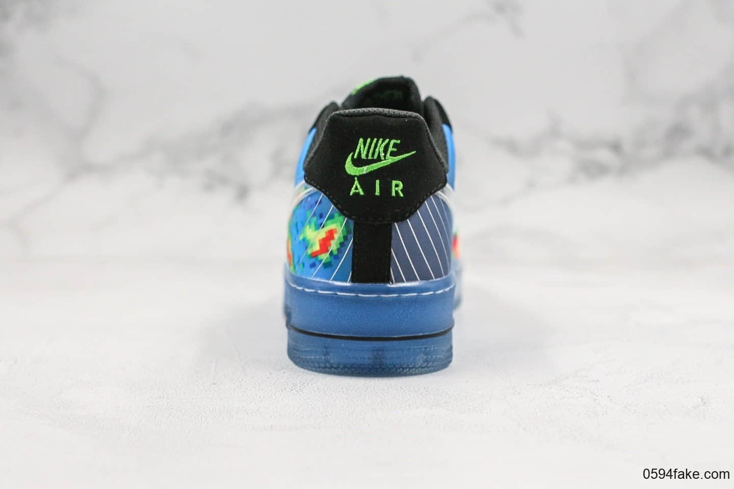 耐克Nike Air Force 1 Comfort Prm W-MAN WEATHERMAN纯原版本低帮空军一号气象员配色内置全掌Sole气垫原楦头纸板打造 货号:599457-100