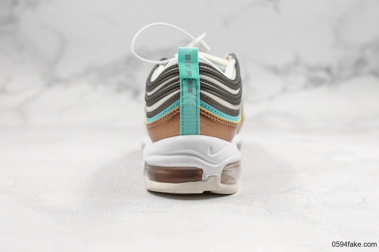 耐克NIike Air Max 97 SE纯原版本气垫Max97香槟金蓝配色内置可视全掌可视气垫原厂真实气垫加持 货号:CQ4806-071