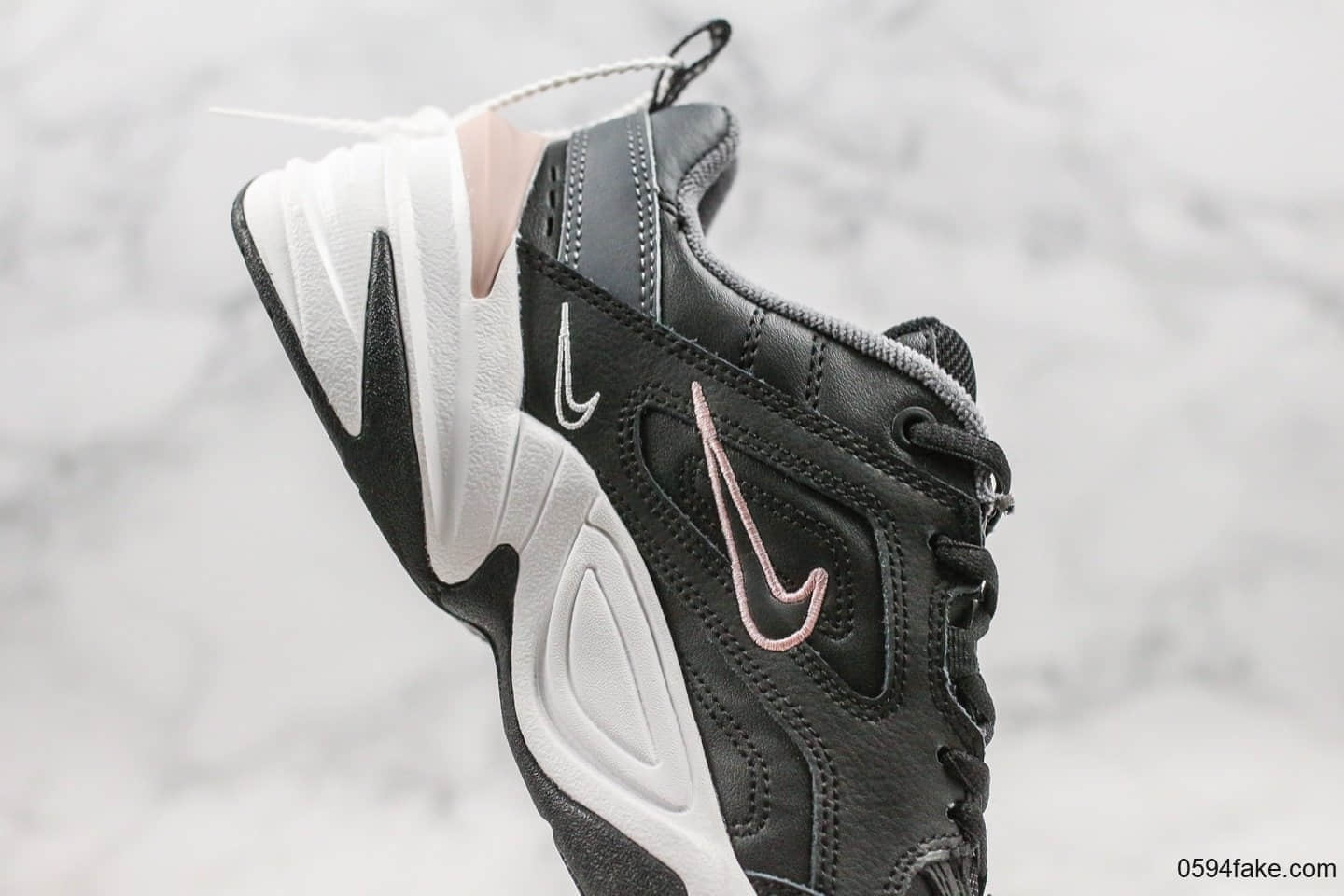 耐克Nike M2K Tekno纯原版本黑粉色复古m2k老爹鞋原盒原标原楦头原纸板打造 货号:AO3108-011