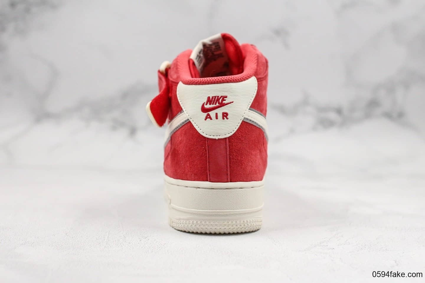 耐克Nike Air Force 1 Mid 07纯原版本中帮空军一号红色3M反光内置气垫原档案数据开发 货号：AA1118-008