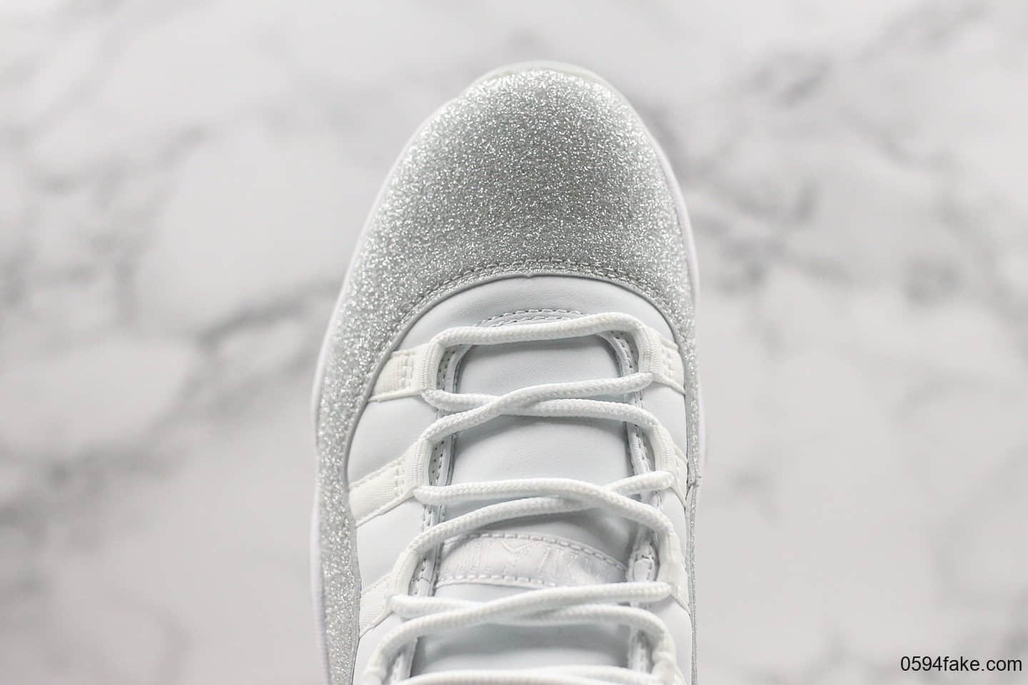 乔丹Air Jordan 11 WMNS Metallic Silver纯原版本施华洛世奇满天星配色AJ11内置碳板原档案数据开发实战篮球鞋 货号：AR0715-100