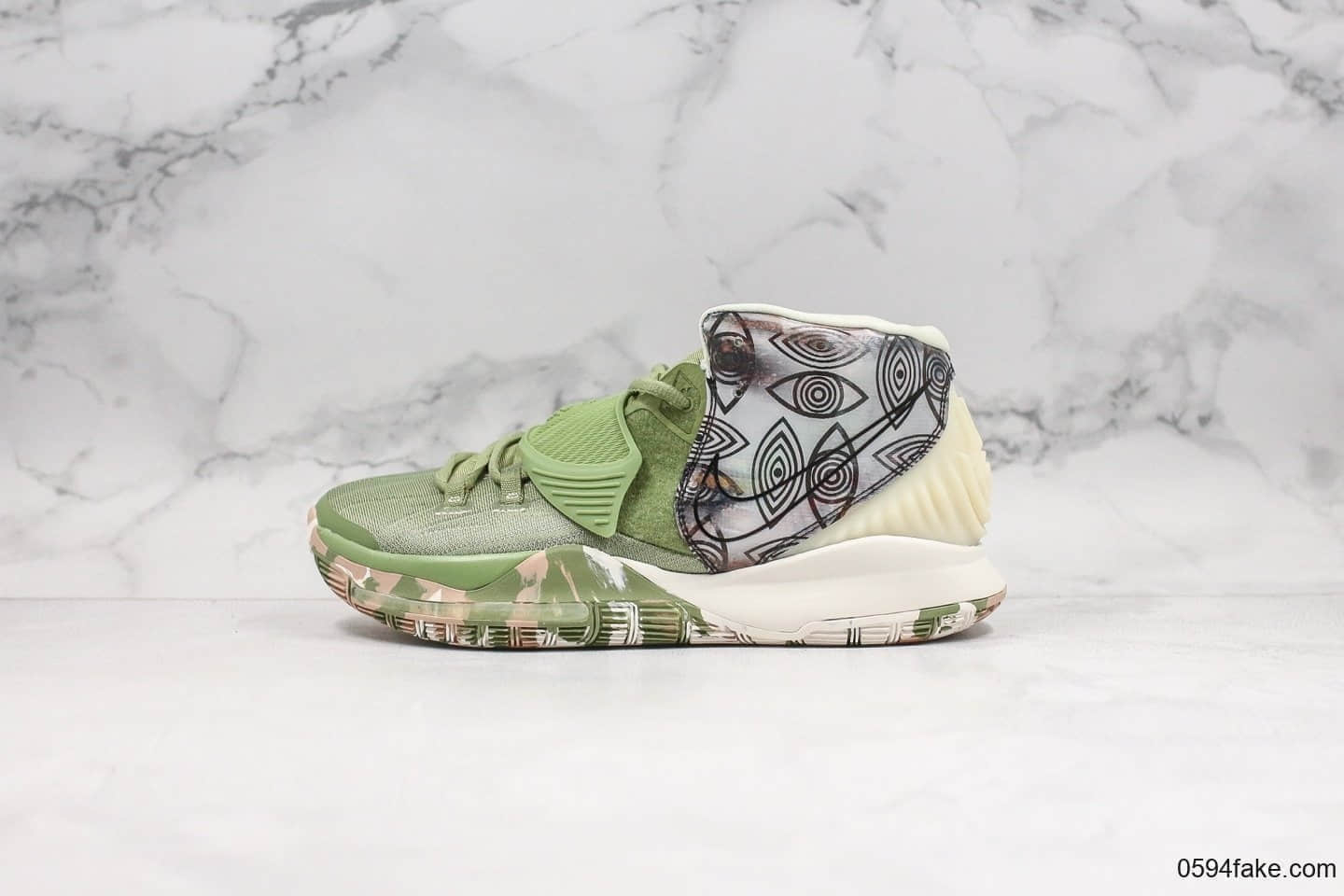 耐克Nike Kyrie 6 Pre-Heat Shanghai纯原版本欧文6绿色上海限定原鞋开模一比一打造实战篮球鞋 货号:CQ7634-303