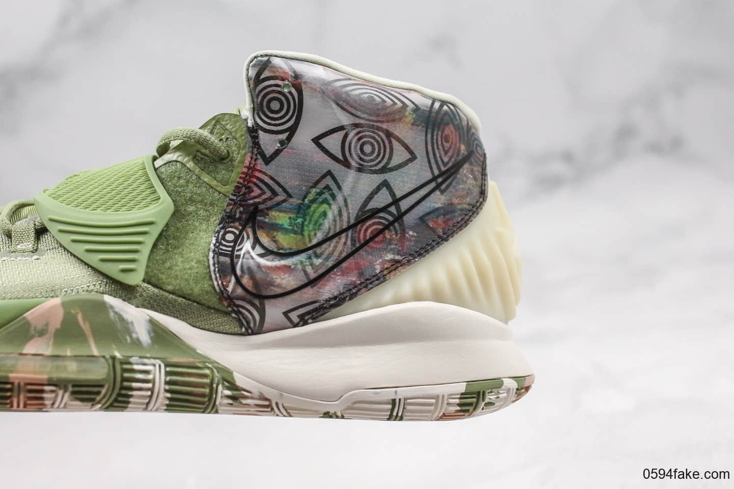 耐克Nike Kyrie 6 Pre-Heat Shanghai纯原版本欧文6绿色上海限定原鞋开模一比一打造实战篮球鞋 货号:CQ7634-303