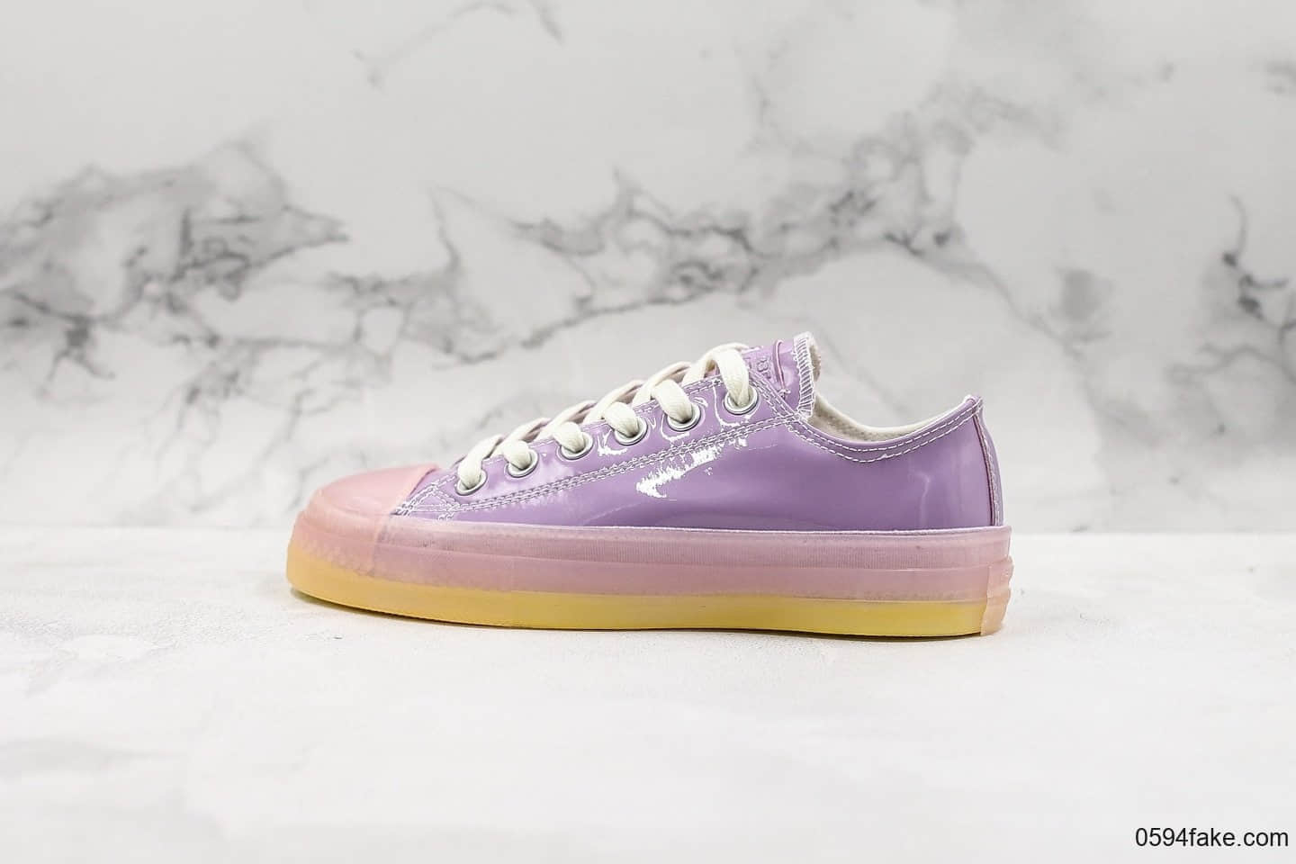 匡威Converse Chuck Taylor All Star Candy Coated HI水晶果冻系列马卡龙紫色真标经典冷硫技术