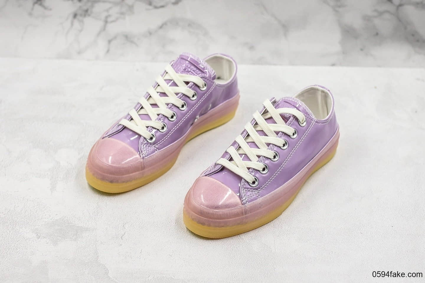 匡威Converse Chuck Taylor All Star Candy Coated HI水晶果冻系列马卡龙紫色真标经典冷硫技术