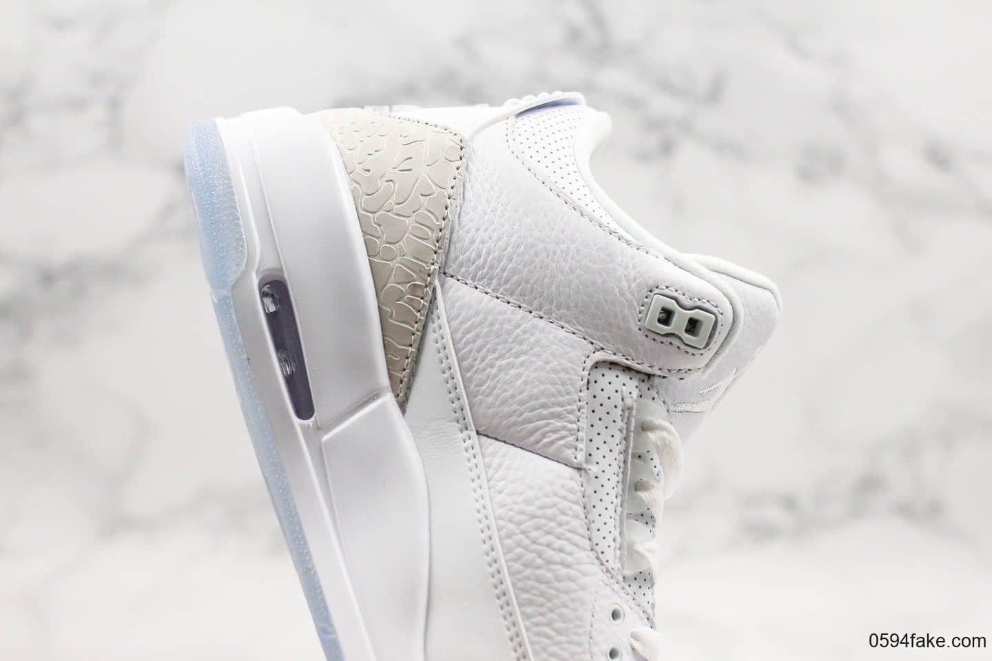 乔丹Air jordan 3 Tanker纯原版本爆裂纯白AJ3内置气垫原装TPU纤维板 货号:136064-111