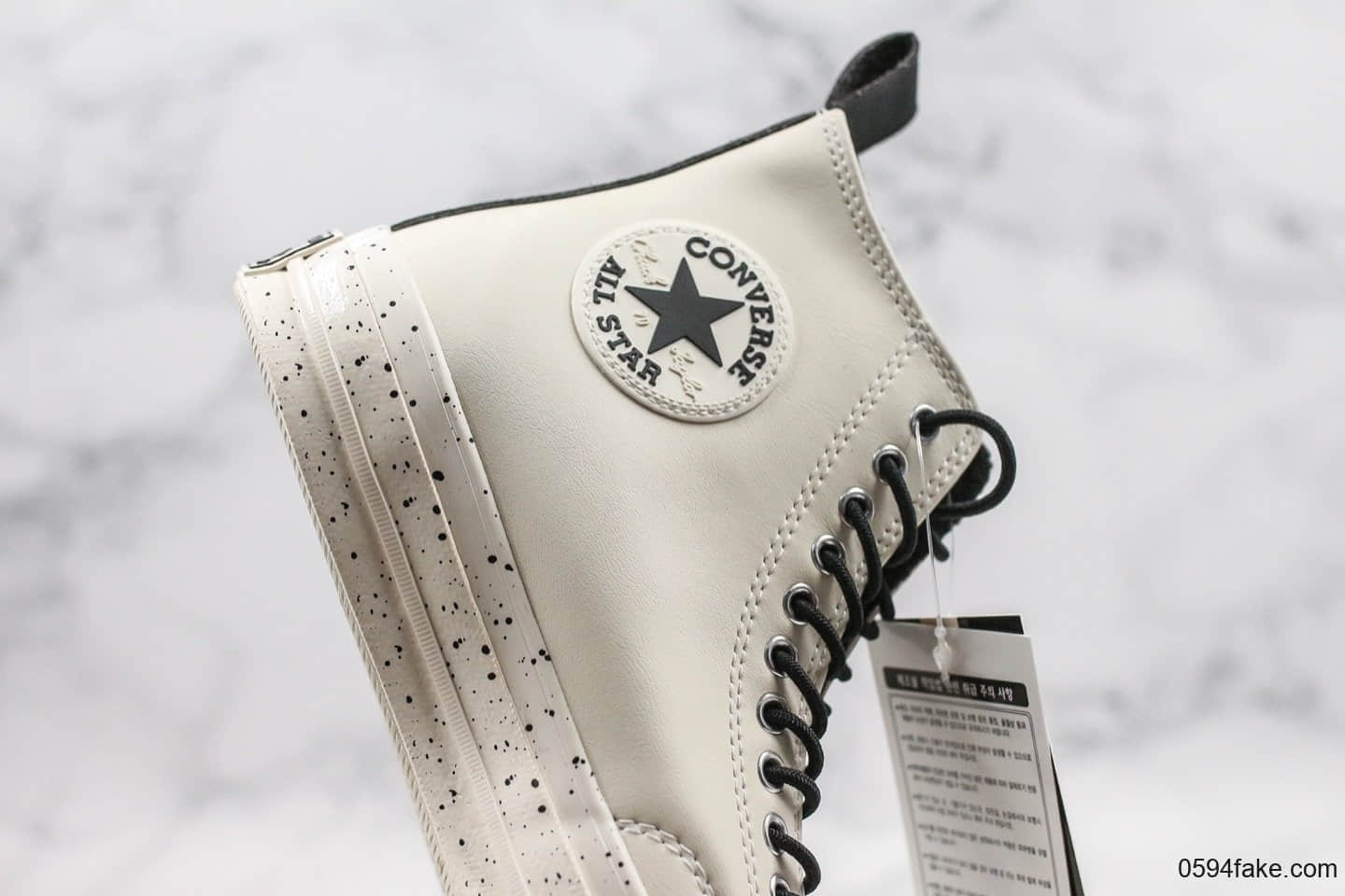 匡威Converse 1970S公司级版本高帮奥利奥麦旋风白配色原厂硫化大底原楦头纸板打造 货号：166281C