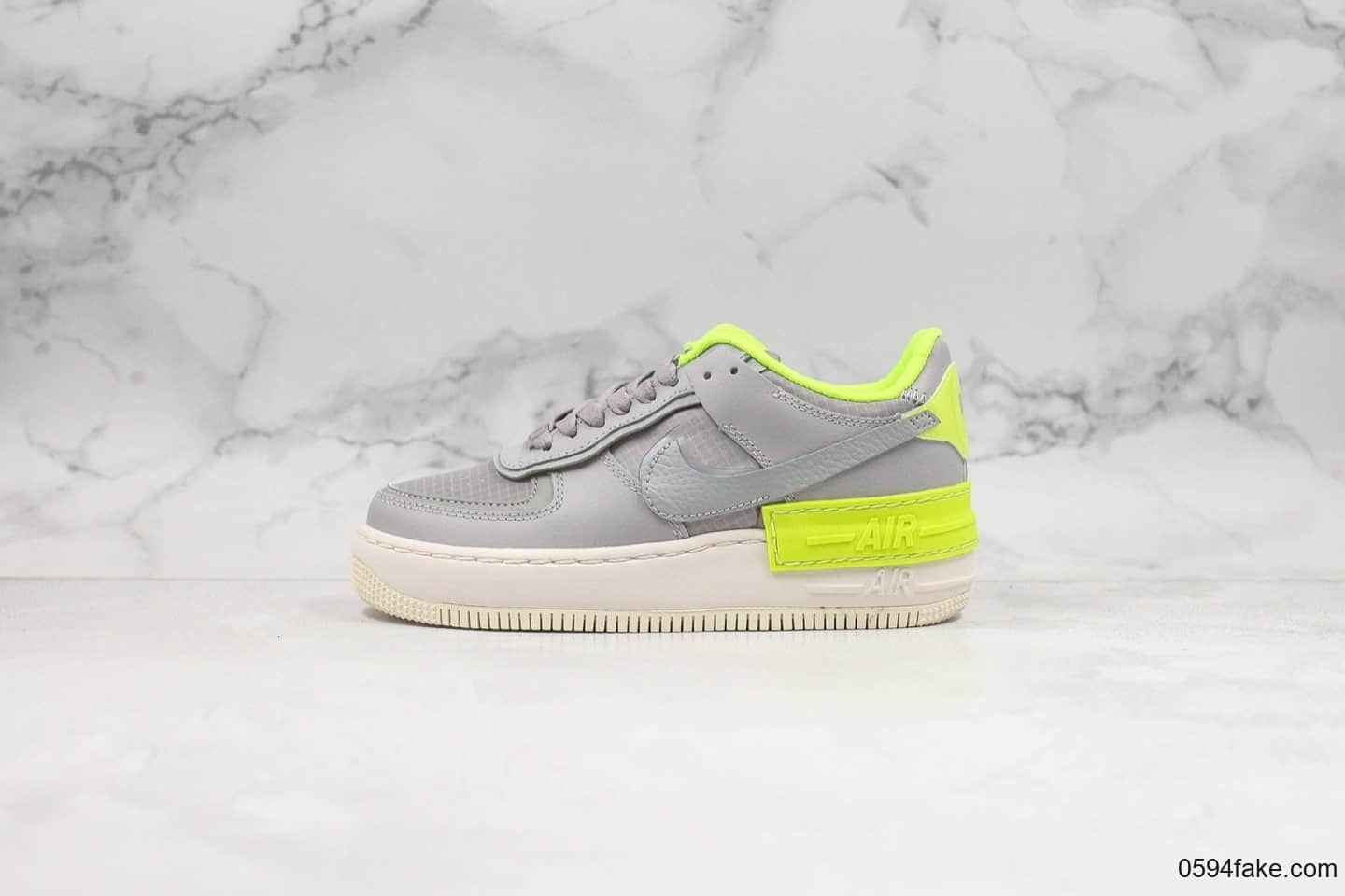 耐克Nike AF1 Shadow纯原版本空军一号马卡龙影子灰绿色内置气垫原装大底头层小牛皮加持 货号:CQ3317-002